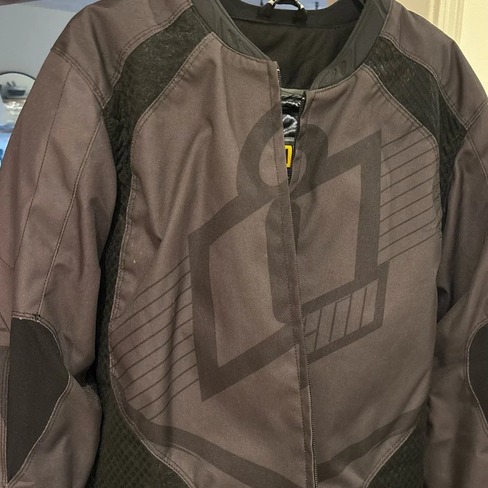 ICON Overlord Textile Riding Jacket - Gray - Picture 1 of 4
